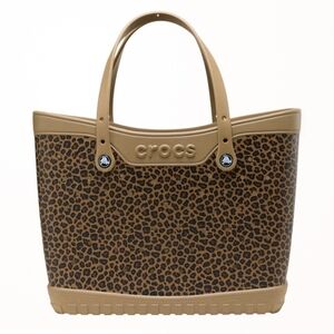 CROCS Brown Leopard Print Tote